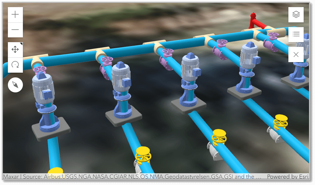 3D View of the Utility Network