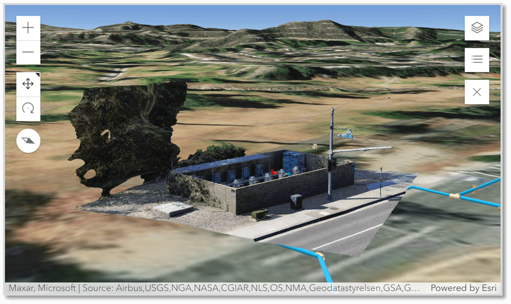 3D View of the Utility Network & Drone Based Reality Capture 3D View of the Utility Network & Drone Based Reality Capture